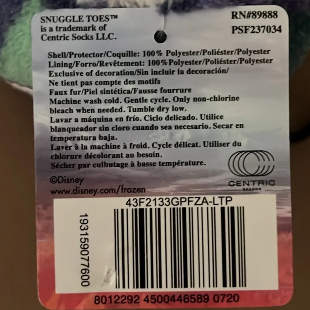 NEW Frozen II Slipper Socks by Snuggle Toes